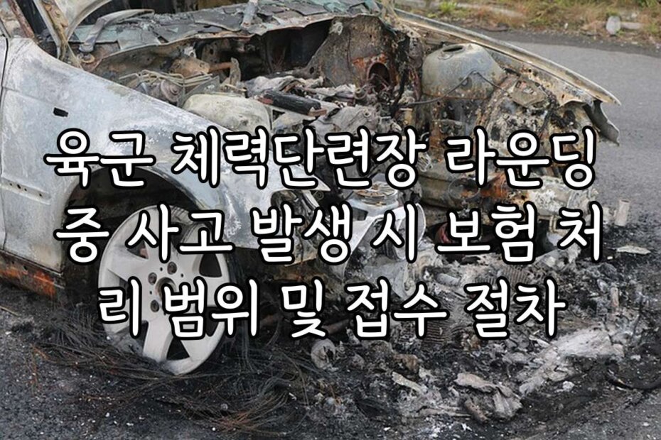 육군 체력단련장 라운딩 중 사고 발생 시 보험 처리 범위 및 접수 절차