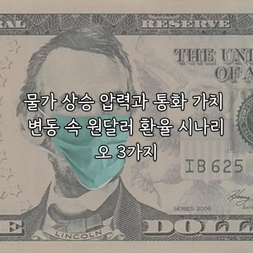 물가 상승 압력과 통화 가치 변동 속 원달러 환율 시나리오 3가지